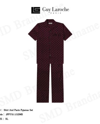 Guy Laroche เซ็ทชุดนอน รุ่น Shirt And Pants Pyjamas Set Code JPP7511S3MR