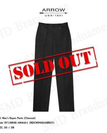 Arrow กางเกงสแล็ค ขายาว ทำงาน รุ่น Man's Rayon Pants (Chacoal) Code: RY10890 AM4451 (MDCM990A5BRGY)