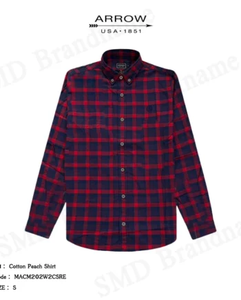 Arrow เสื้อเชิ้ตแขนยาว รุ่น Cotton Peach Shirt Code: MACM202W2CSRE