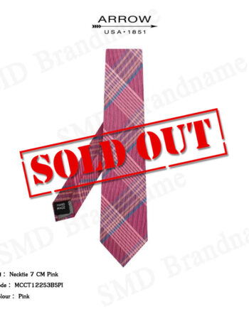 Arrow เนคไทผู้ชาย รุ่น Necktie 7 CM Pink Code: MCCT122S3BSPI