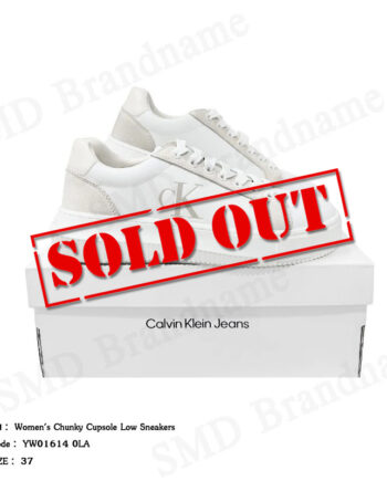 Calvin Klein Jeans รองเท้าผ้าใบผู้หญิง รุ่น Women's Chunky Cupsole Low Sneakers Code: YW01614 0LA