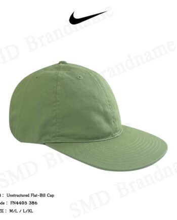 Nike หมวกแก็ป รุ่น Unstructured Flat-Bill Cap Code: FN4405 386