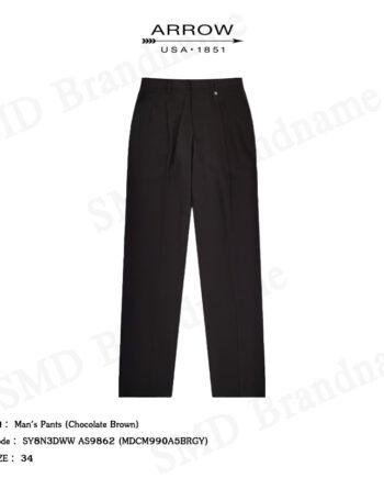 Arrow กางเกงสแล็ค ขายาว ทำงาน รุ่น Man's Pants (Chocolate Brown) Code: SY8N3DWW AS9862 (MDCM990A5BRGY)