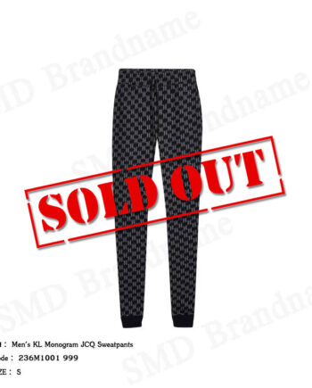 Karl Lagerfeld กางเกงลำลองขายาวผู้ชาย รุ่น Men's KL Monogram JCQ Sweatpants Code: 236M1001 999