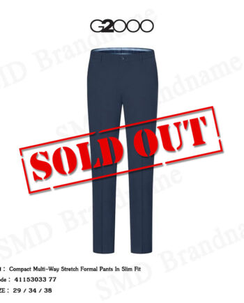 G2000 กางเกงสแล็คผู้ชาย ขายาว ทำงาน รุ่น Compact Multi-Way Stretch Formal Pants In Slim Fit Code: 4115303377