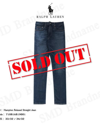 Polo Ralph Lauren กางเกงยีนส์ขายาว รุ่น Hampton Relaxed Straight Jean Code: 710816819001