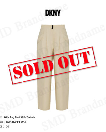 DKNY กางเกงขายาว รุ่น Wide Leg Pant With Pockets Code: D2A4K014 OAT