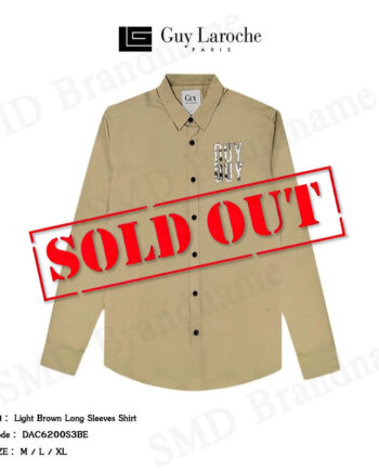 Guy Laroche เสื้อเชิ้ตแขนยาว รุ่น Light Brown Long Sleeves Shirt Code: DAC6200S3BE