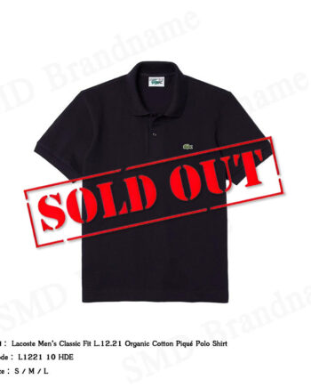 Lacoste เสื้อโปโลชาย รุ่น Men’s Classic Fit L.12.21 Organic Cotton Pique Polo Shirt Code: L1221 10 HDE