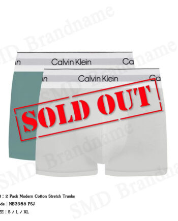 Calvin Klein กางเกงชั้นในผู้ชาย รุ่น 2 Pack Modern Cotton Stretch Trunks Code: NB3985 PSJ