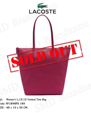 Lacoste กระเป๋าช้อปปิ้ง รุ่น Women's L.12.12 Vertical Tote Bag Code: NF1890PX 185