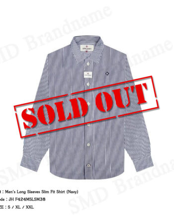 John Henry เสื้อเชิ้ตแขนยาวผู้ชาย รุ่น Men's Long Sleeves Slim Fit Shirt (Navy) Code: JH F424MSLSM38