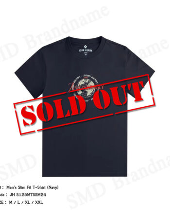 John Henry เสื้อยืดคอกลมผู้ชาย รุ่น Men's Slim Fit T-Shirt (Navy) Code: JH S125MTSSM24