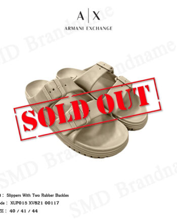 Armani Exchange รองเท้าแตะ รุ่น Slippers With Two Rubber Buckles Code: XUP015 XV821 00117