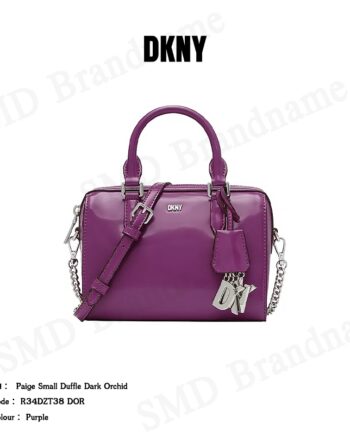 DKNY กระเป๋าถือ รุ่น Paige Small Duffle Dark Orchid Code: R34DZT38 DOR