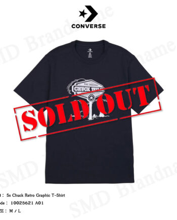 Converse เสื้อยืดคอกลม รุ่น SS Chuck Retro Graphic T-Shirt Code: 10025621 A01