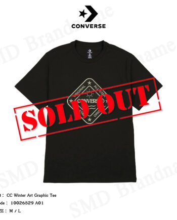 Converse เสื้อยืดคอกลม รุ่น CC Winter Art Graphic Tee Code: 10026529 A01