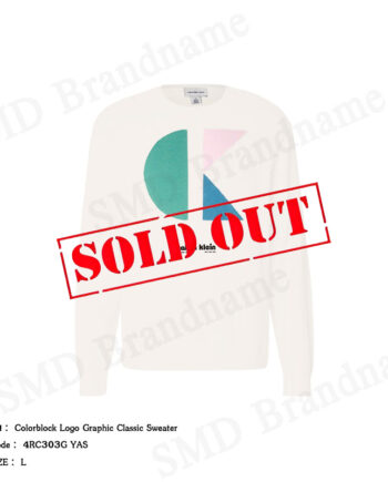 Calvin Klein Jeans เสื้อสเวตเตอร์ผู้ชาย รุ่น Colorblock Logo Graphic Classic Sweater Code: 4RC303G YAS