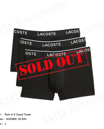 Lacoste กางเกงชั้นในผู้ชาย รุ่น Pack of 3 Casual Trunks Code: 5H3389 10 031