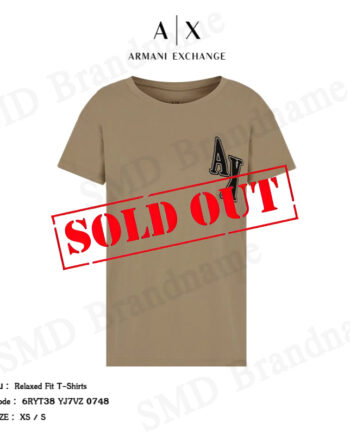Armani Exchange เสื้อยืดคอกลมหญิง รุ่น Relaxed Fit T-Shirts Code: 6RYT38 YJ7VZ 0748