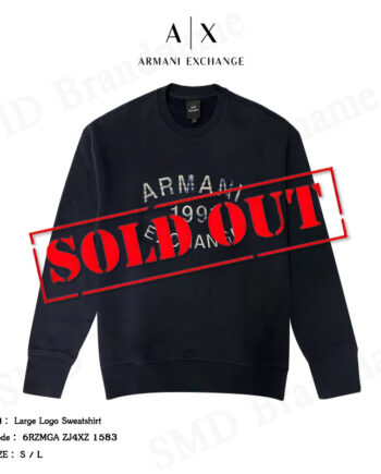 Armani Exchange เสื้อสเวตเตอร์ รุ่น Large Logo Sweatshirt Code: 6RZMGA ZJ4XZ 1583