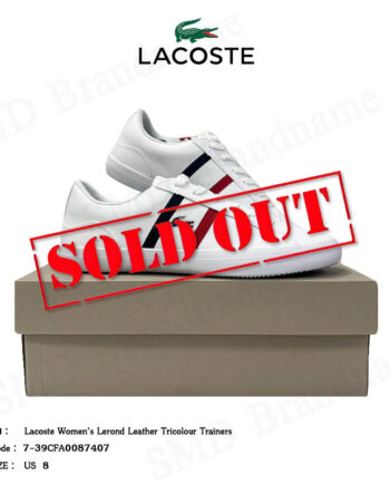 Lacoste รองเท้าผ้าใบ รุ่น Lacoste Women's Lerond Leather Tricolour Trainers Code: 7-39CFA0087407