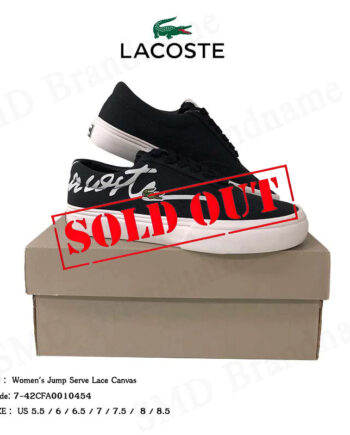 Lacoste รองเท้าผ้าใบ รุ่น Women's Jump Serve Lace Canvas Sneakers Code: 7-42CFA0010454