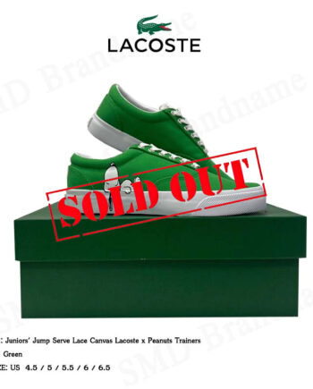 Lacoste รองเท้าผ้าใบ รุ่น Juniors' Jump Serve Lace Canvas Lacoste x Peanuts Trainers Code: 7-42CUJ00041R7