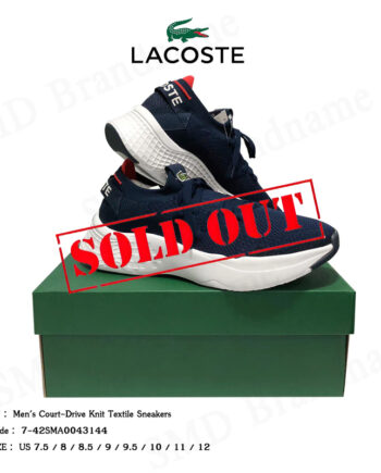 Lacoste รองเท้าผ้าใบ รุ่น Men's Court-Drive Knit Textile Sneakers Code: 7-42SMA0043144