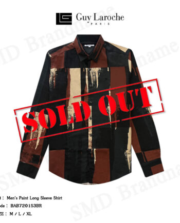 Guy Laroche เสื้อเชิ้ตแขนยาว รุ่น Men's Paint Long Sleeve Shirt Code: BAB7201S3BR