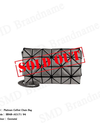 BAO BAO Issey Miyake กระเป๋าสะพาย รุ่น Platinum Coffret Chain Bag Code: BB48-AG171 94