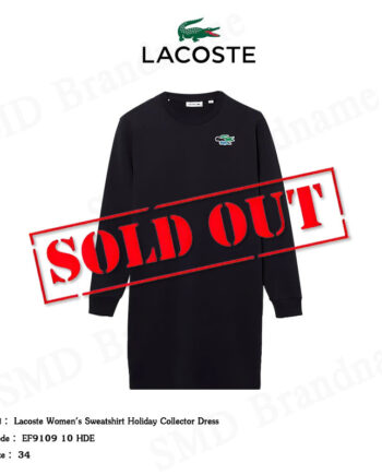 Lacoste เดรสสเวตเตอร์หญิง รุ่น Lacoste Women's Sweatshirt Holiday Collector Dress Code: EF9109 10 HDE