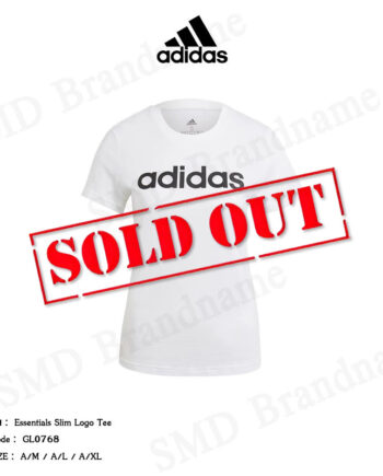 Adidas เสื้อยืดคอกลม รุ่น Essentials Slim Logo Tee Code: GL0768