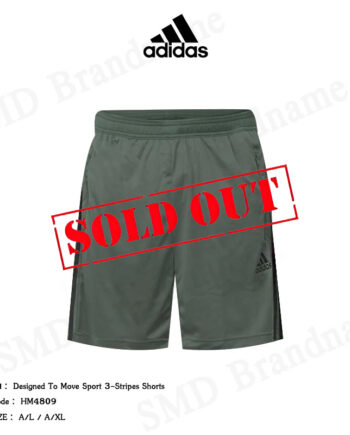 Adidas กางเกงขาสั้น รุ่น Designed To Move Sport 3-Stripes Shorts Code: HM4809