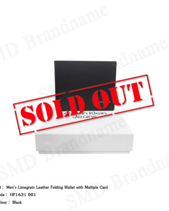 Calvin Klein Jeans กระเป๋าสตางค์ผู้ชาย รุ่น Men's Limegrain Leather Folding Wallet with Multiple Card Code: HP1631 001