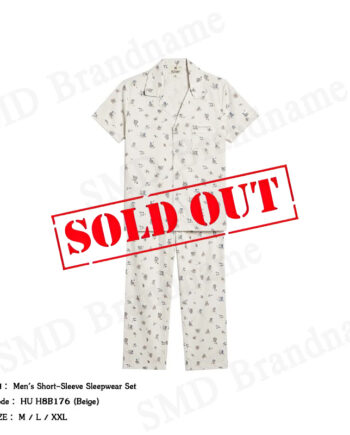 Hush Puppies เซ็ทชุดนอนผู้ชาย รุ่น Men's Short-Sleeve Sleepwear Set Code: HU H8B176 (Beige)