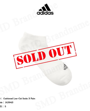 Adidas ถุงเท้า รุ่น Cushioned Low-Cut Socks 3 Pairs Code: IA3943