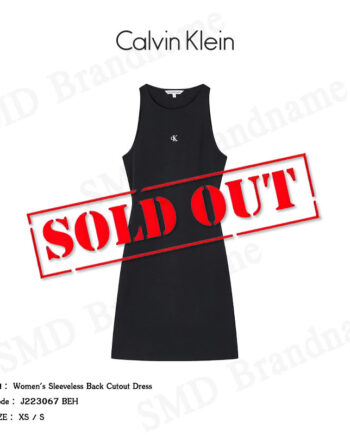 Calvin Klein Jeans ชุดเดรสผู้หญิง รุ่น Women's Sleeveless Back Cutout Dress Code: J223067 BEH