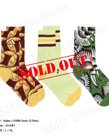 Adidas ถุงเท้า รุ่น Adidas x FARM Socks (3 Pairs) Code: JJ1687