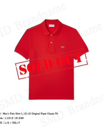 Lacoste เสื้อโปโลผู้ชาย รุ่น Men's Polo Shirt L.12.12 Original Piqué Classic Fit Code: L1212 10 240