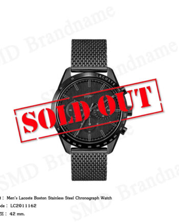 Lacoste นาฬิกาข้อมือผู้ชาย รุ่น Men's Lacoste Boston Stainless Steel Chronograph Watch Code: LC2011162