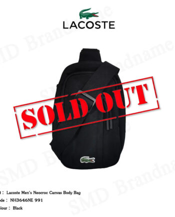 Lacoste กระเป๋าสะพายข้างชาย รุ่น Men's Neocroc Canvas Body Bag Code : NH3646NE 991