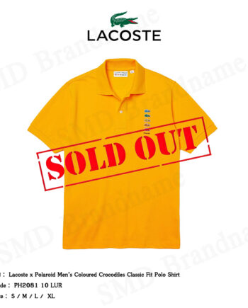 Lacoste เสื้อโปโลชาย รุ่น Lacoste x Polaroid Men’s Coloured Crocodiles Classic Fit Polo Shirt Code: PH2081 10 LUR