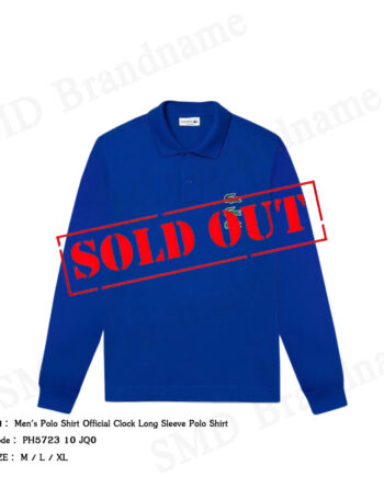 Lacoste เสื้อโปโลผู้ชาย รุ่น Men's Polo Shirt Official Clock Long Sleeve Polo Shirt Code: PH5723 10 JQ0