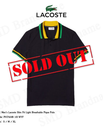 Lacoste เสื้อโปโลชาย รุ่น Men’s Lacoste Slim Fit Light Breathable Pique Polo Code: PH7658 10 WYF
