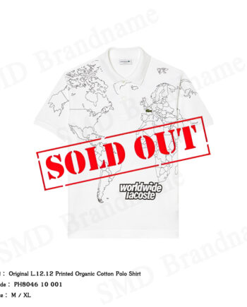 Lacoste เสื้อโปโลชาย รุ่น Original L.12.12 Printed Organic Cotton Polo Shirt Code: PH8046 10 001