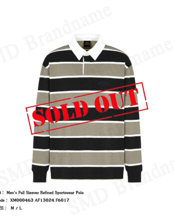 Armani Exchange เสื้อโปโลผู้ชาย รุ่น Men's Full Sleeves Refined Sportswear Polo Code: XM000463 AF13024 F6017