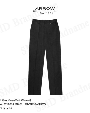 Arrow กางเกงสแล็ค ขายาว ทำงาน รุ่น Man's Viscose Pants (Chacoal) Code: RY10890 AM6251 (MDCM990A5BRGY)