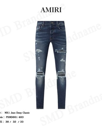 Amiri กางเกงยีนส์ รุ่น MX1 Jean Deep Classic Code: PXMD001 403
