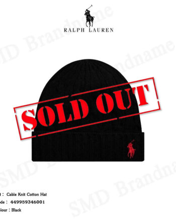 Polo Ralph Lauren หมวกบีนนี่ รุ่น Cable Knit Cotton Hat Code: 449959346001